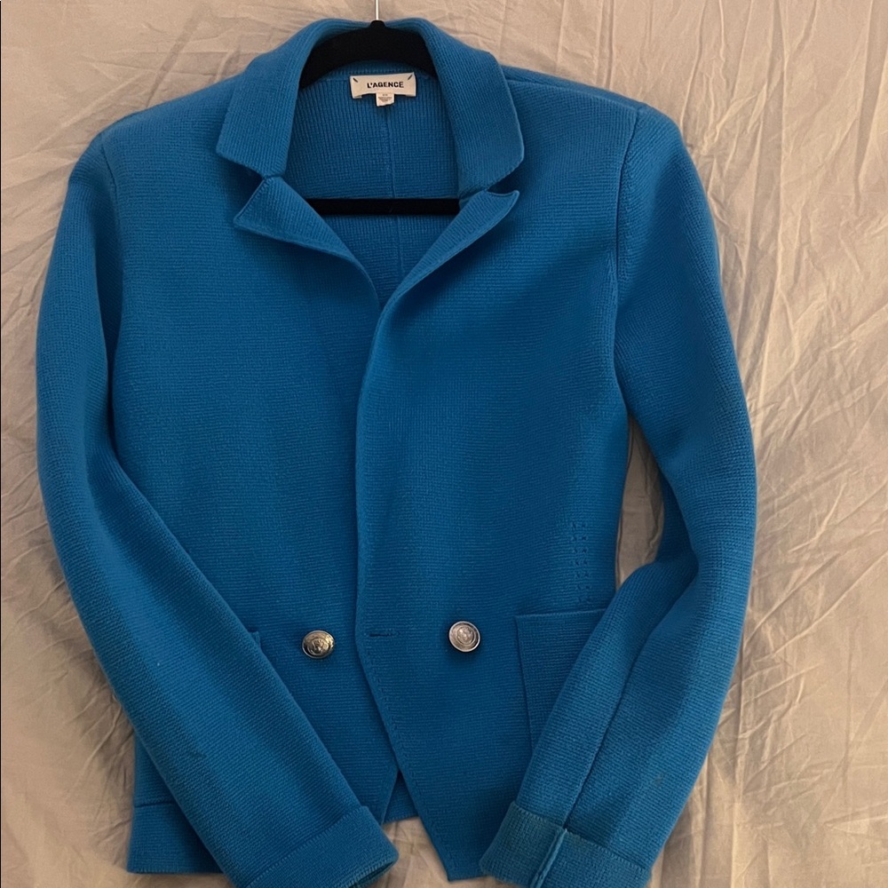 L'AGENCE Classic Blue Blazer